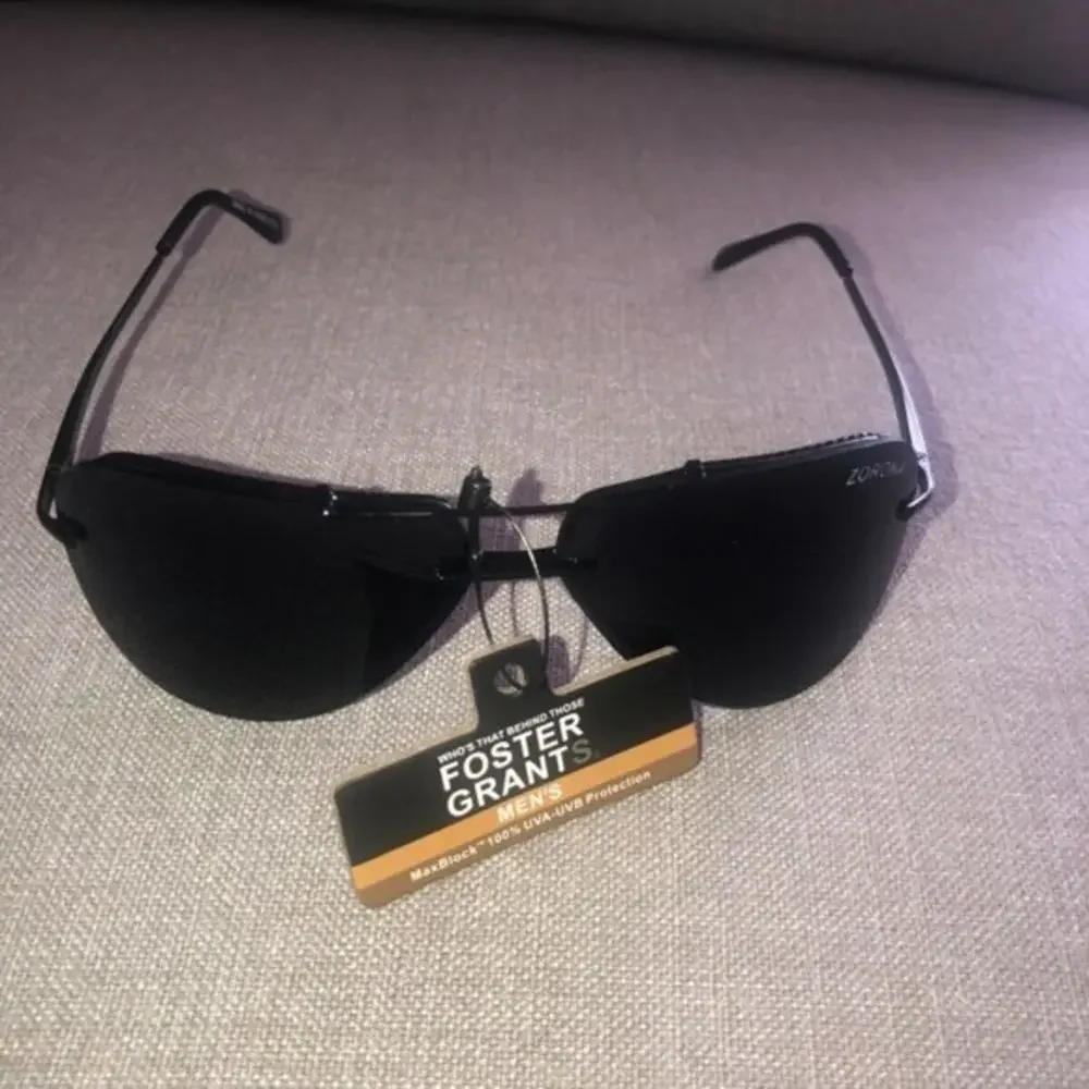 Foster Grant Grants Men’s Sunglasses Maxblock‎ Zorona Black NWT